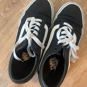 Vans Black and White Lace-Up Shoes